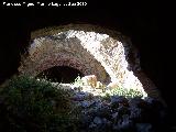 Castillo de la Pea. Aljibe. Vano izquierdo desde el vano derecho