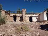 Oppidum del Cerro de la Cruz. Casas iberas reconstruidas