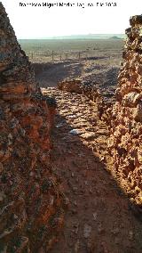 Motilla del Azuer. Camino de entrada