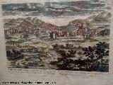 Historia de Granada. Dibujo antiguo. Casa de los Tiros