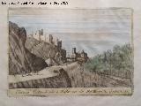Catedral de Granada. Dibujo antiguo. Casa de los Tiros
