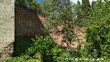 Alhambra. Torre de las Infantas. Lienzo derecho extramuros