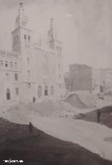Gran Va de Coln. Foto 1902 durante su construccin. Archivo Histrico Provincial de Granada