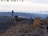 Puente del Hacho. El tren sobre el puente nuevo