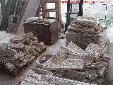 Colegiata de la Asuncin. Restos de yeseras para restauracin