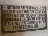Monasterio de la Encarnacin. Lpida