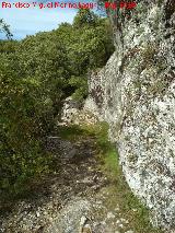 Poblado visigodo de El Castelln. Camino medieval