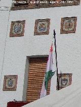 Ayuntamiento en Santa Fe. Escudos