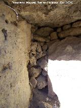 Dolmen VI. Detalle de las piedras de relleno