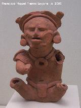 Museo de Arte Precolombino Felipe Orlando. Dios Viejo o del Fuego. Cultura El Tajn. 600 - 900 d.C.