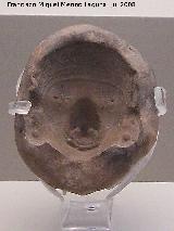 Museo de Arte Precolombino Felipe Orlando. Molde de cabeza humana. Cultura Mantea. 500 - 1500 d.C.