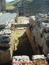 Yacimiento arqueolgico Ronda la Vieja. Acceso al gradero