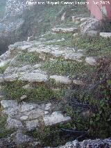 Puerta de la Cijara. Escalones del camino antiguo de la Cijara