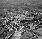 Atienza. Foto antigua. Vista area