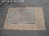 Ermita del Ecce Homo. Placa