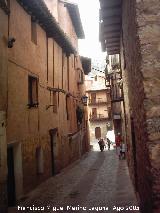 Calle Azagra. Desembocadura en la Plaza Mayor.