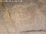 Pinturas rupestres de Los Toros del Navazo. Gran toro del centro derecha