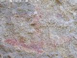 Pinturas rupestres de la Caada de la Corcuela. Antropomorfo con forma de ancla