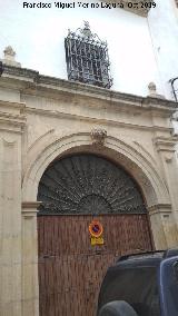 Casa de los Acua. Portada a la Calle Enrique Moreno