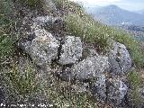 Oppidum del Cerro Algarrobo. Esquina de la muralla