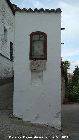 Muralla de Baeza. Blanqueada y con una hornacina en la Plazaela de la Santa Cena