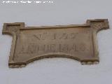 Casa de la Calle de Sevilla n 15. Placa