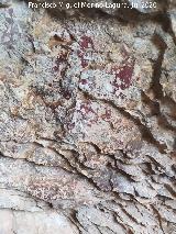 Pinturas rupestres de la Pe�a del Gorri�n IV. Figura desva�da