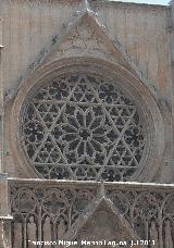 Catedral de Valencia. Puerta de los Apstoles. Rosetn