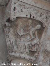 Catedral de Valencia. Puerta del Palau. Sem cubre a su padre No embriagado por el vino