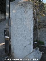 Monolito del Castillo de Santa Catalina