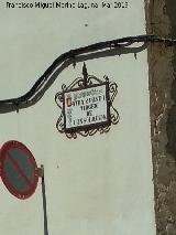 Paseo Virgen de la Consolacin. Placa