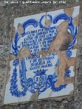 Convento de San Miguel de La Almoraima. Azulejos