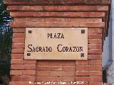 Plaza Sagrado Corazn. Placa