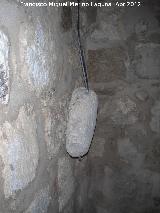 Alcazaba. Torre del Homenaje. Peso del reloj