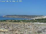 Punta Camarinal. Al pie las ruinas de Baelo Claudia