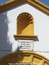 Cementerio de San Roque. Hornacina