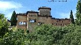 Alhambra. Torre de las Damas. Desde el Paseo de los Tristes