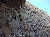 Castillo Nuevo de Santa Catalina. Restos de construcciones a extramuros