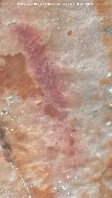 Pinturas rupestres y grabado del Cimbarrillo. Barra