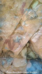 Pinturas rupestres del Cimbarrillo de Mara Antonia II. Parte alta