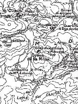 Pinturas rupestres del Cimbarrillo de Mara Antonia II. Mapa de Breuil