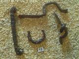 Cstulo. Necrpolis Estacar de Robarinas. Apliques de escudo. Tumba 15. Siglo IV a.C. Museo Arqueolgico de Linares