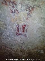 Baos rabes. Restos de frescos antes de la restauracin