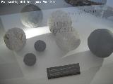Castillo de San Miguel. Balas de can de piedra e hierro
