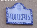 Calle Morera. Placa