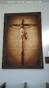 Cementerio de Baeza. Cuadro del Cristo de la Misericordia en el interior de la capilla