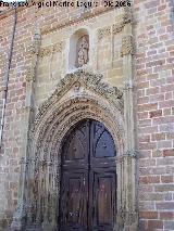 Convento de la Coronada. Actual portada de la Iglesia de Santa María de Linares
