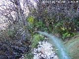 Cascada del Acueducto del Toril. Aguas después de la cascada