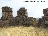 Castillo del Berrueco. Almenas del Torreón circular derecho
