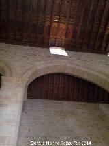Colegiata de Santa María de los Reales Alcázares. Interior. Arco y artesonado